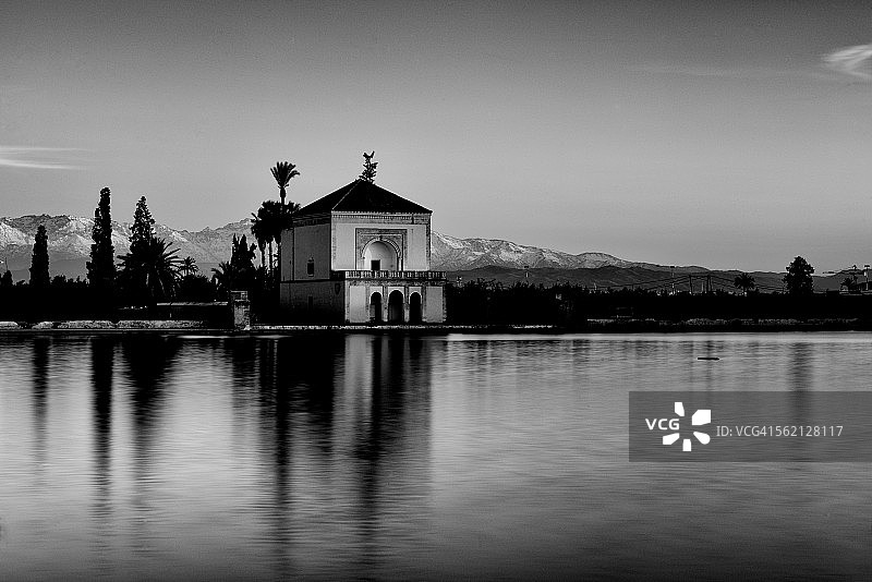 Menara花园和Toubkal摩洛哥图片素材