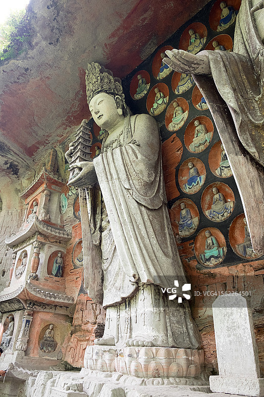 中国大足宝顶山石刻图片素材