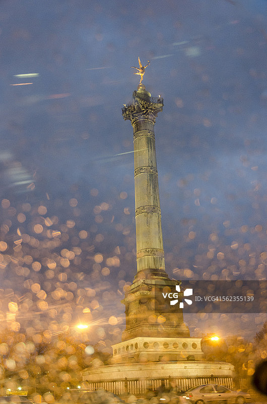 巴士底广场的柱子图片素材