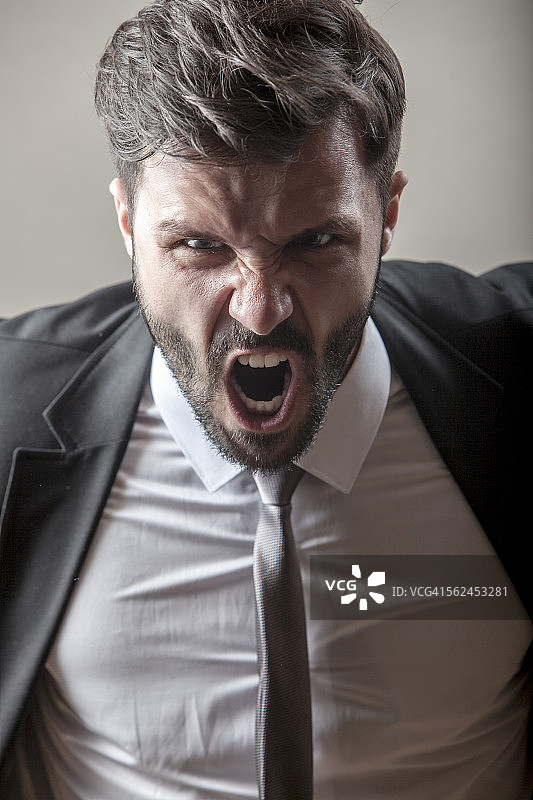 尖叫的商人图片素材