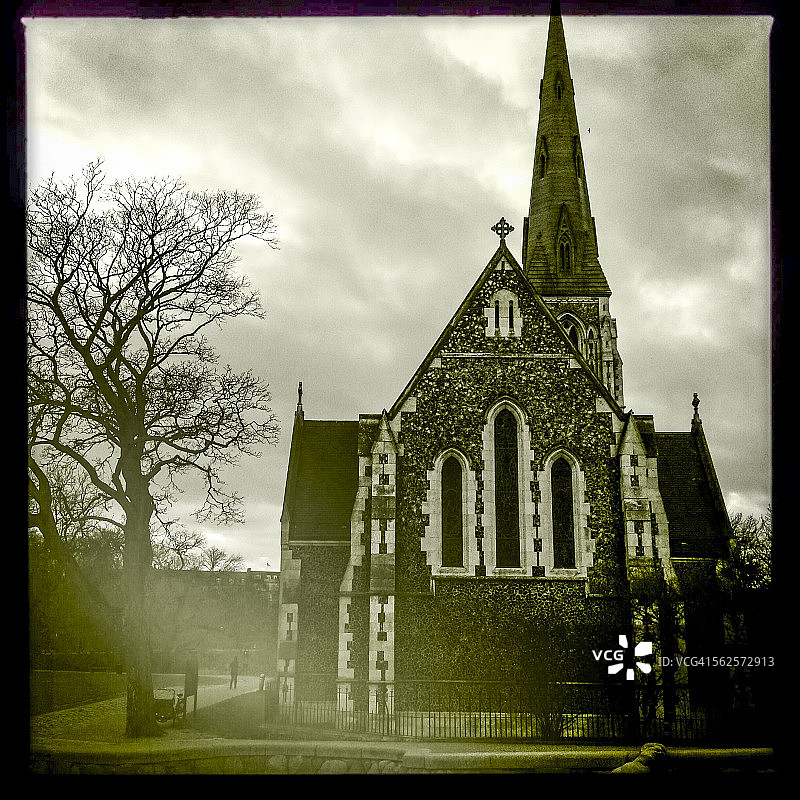 丹麦哥本哈根圣奥尔本英国圣公会教堂图片素材