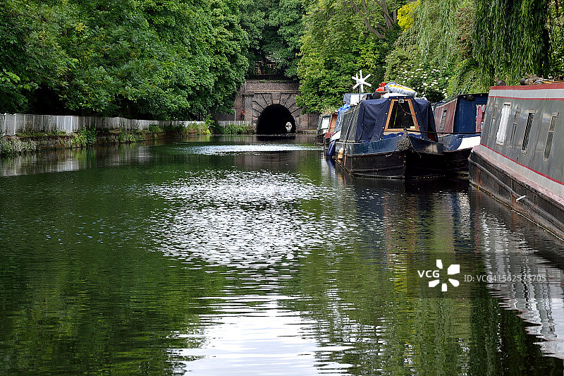 伊斯灵顿的摄政运河图片素材