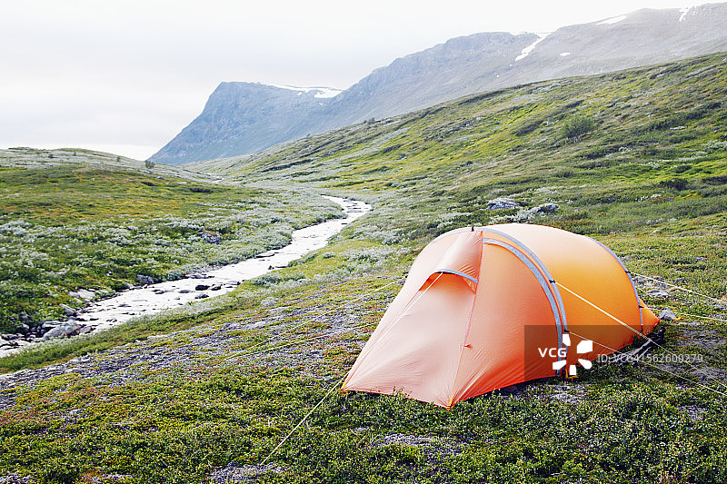山中的帐篷图片素材