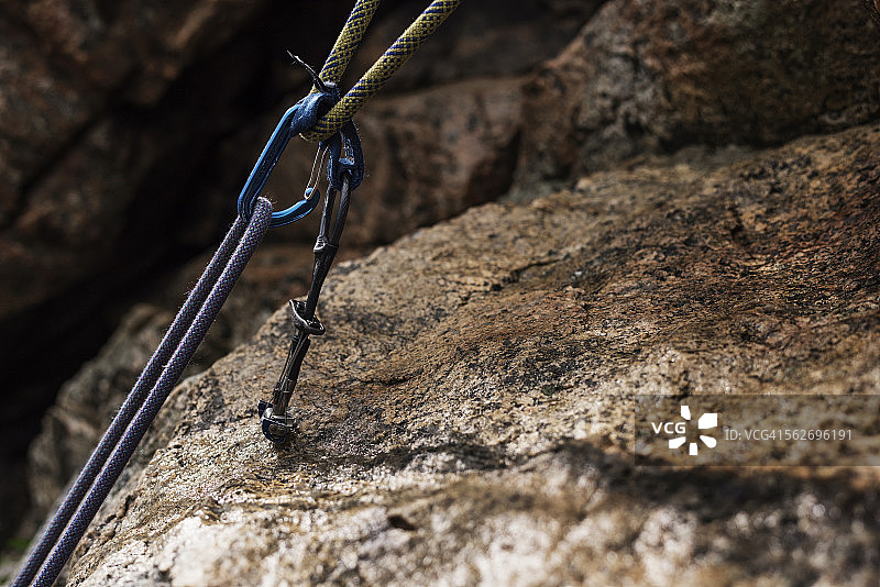 攀岩装备特写图片素材