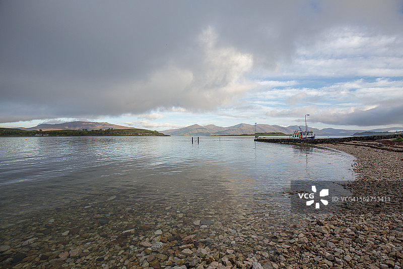 苏格兰阿平港码头图片素材