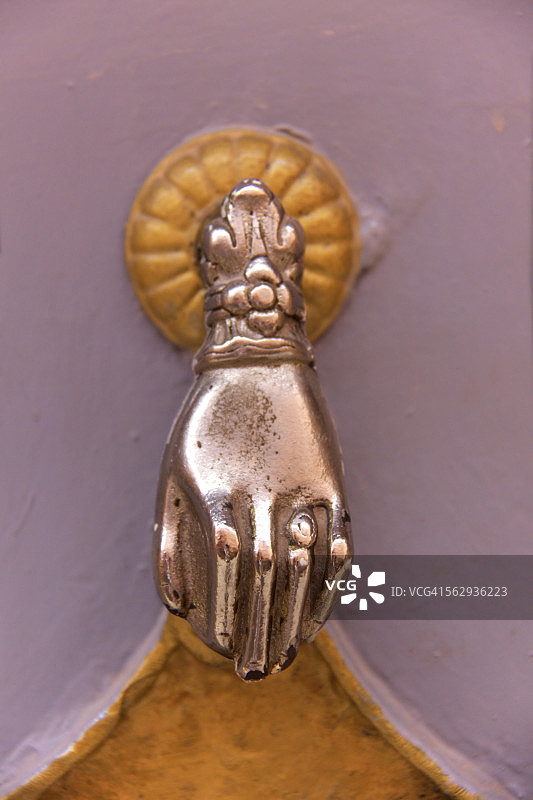 非洲摩洛哥马拉喀什的门环图片素材