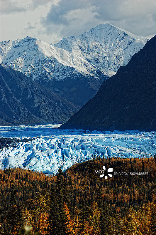 美国阿拉斯加州马塔努斯卡冰川格伦公路图片素材
