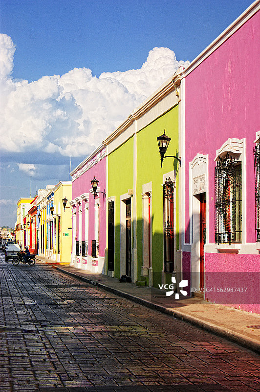 墨西哥坎佩切街道风光图片素材