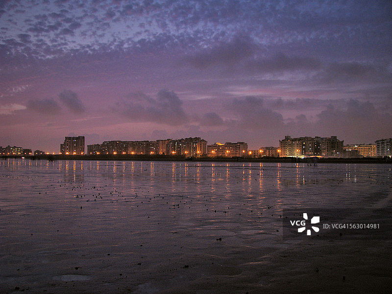 克利夫顿海滩的夜景图片素材
