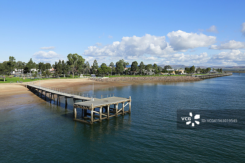 奥古斯塔港的小码头图片素材