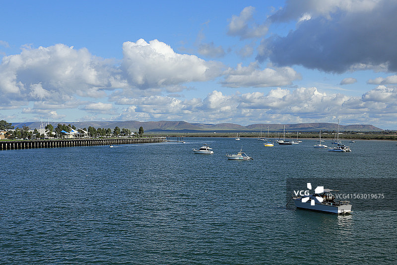 斯潘塞海湾，奥古斯塔港，南澳大利亚图片素材