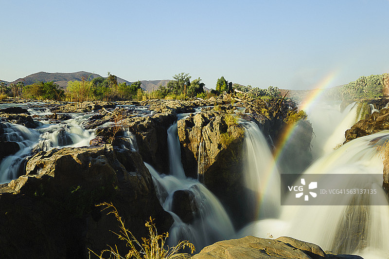 纳米比亚埃普帕瀑布图片素材