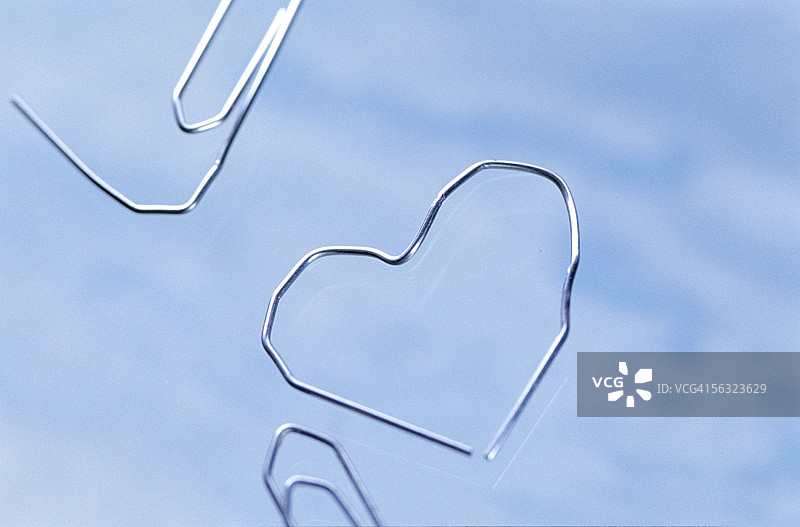 心形回形针图片素材