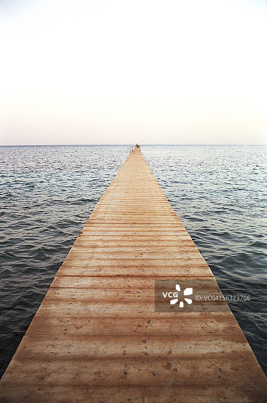 海上木板路图片素材