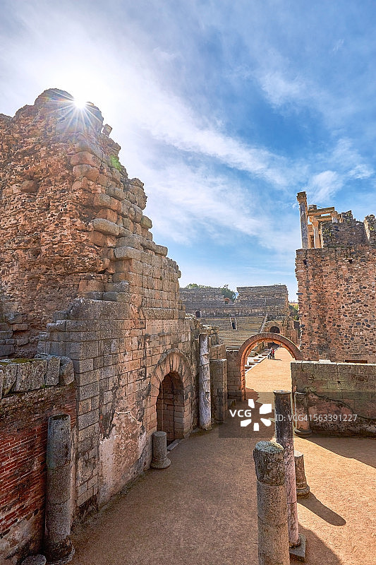 梅里达的罗马剧院图片素材