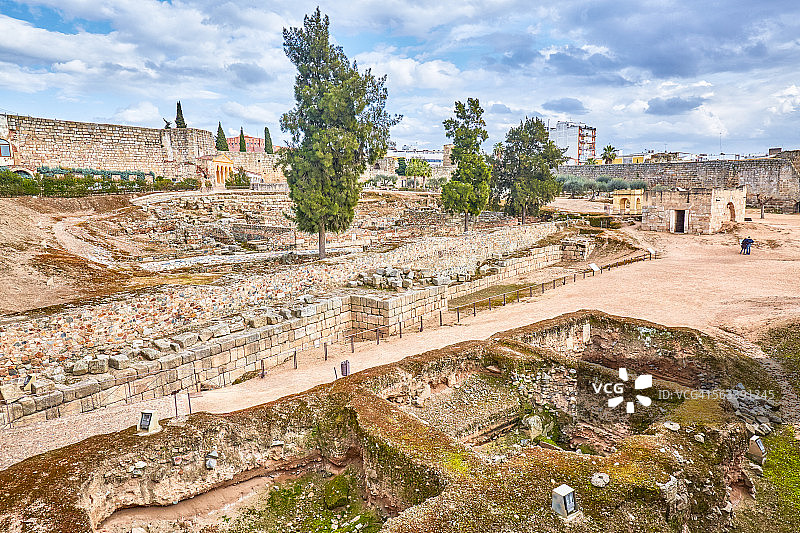 梅里达的阿尔卡萨瓦城堡图片素材