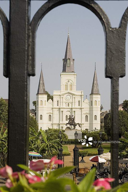 杰克逊广场圣路易斯大教堂景观图片素材