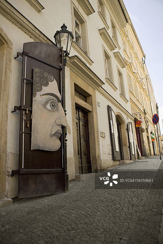 捷克共和国布拉格小城区街道图片素材