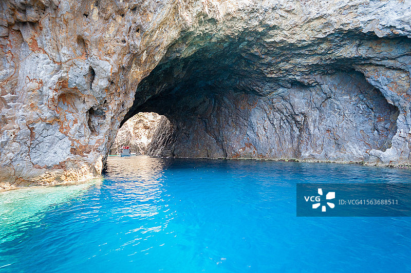帕尔马罗拉蓝色洞穴图片素材