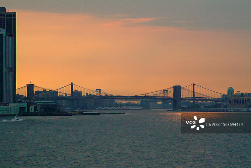 纽约东河图片素材