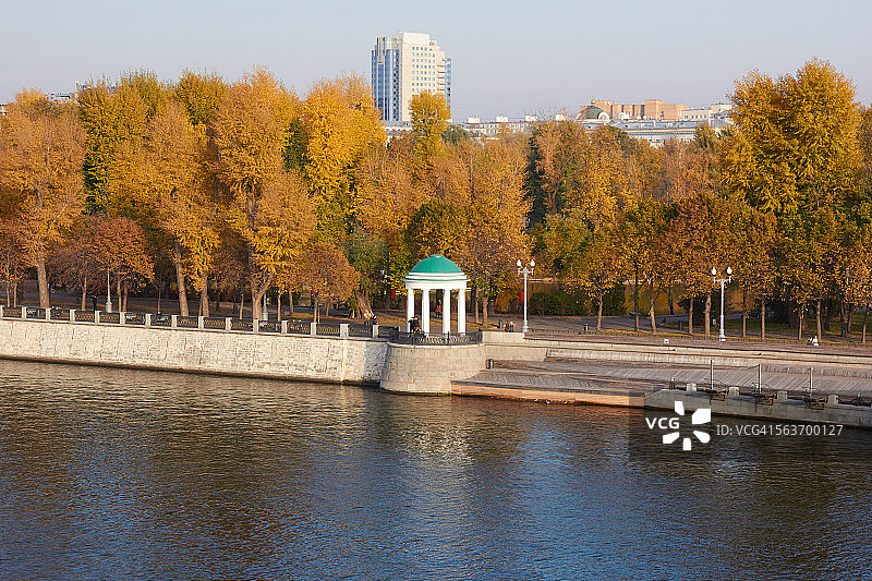 莫斯科普希金桥城市景观图片素材