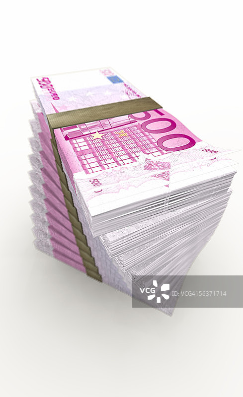 成捆钞票的特写镜头图片素材