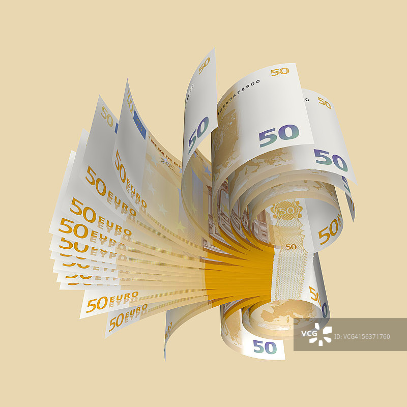 一叠纸币特写图片素材