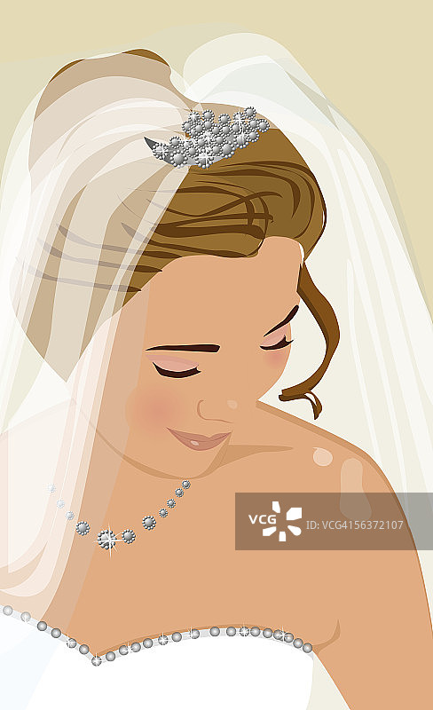 身穿婚纱的女人图片素材