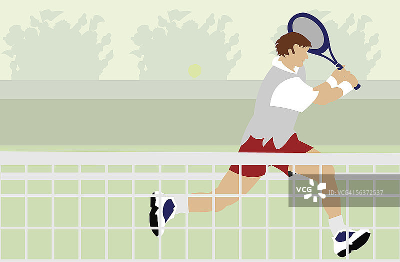 人打网球图片素材