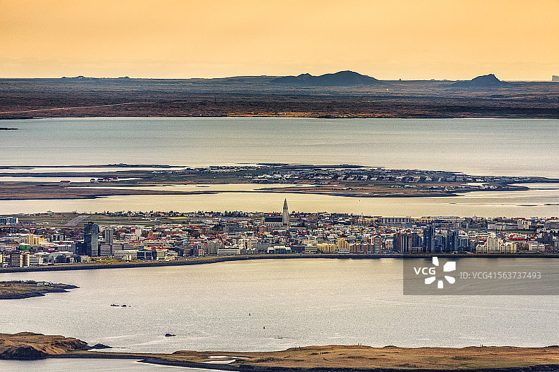 冰岛雷克雅未克航拍图片素材