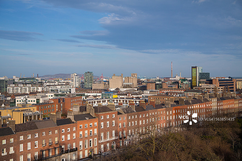 爱尔兰都柏林梅林广场的景色图片素材