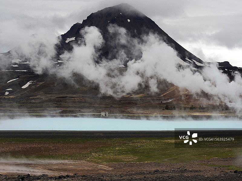 比亚纳尔弗拉格地热发电厂图片素材