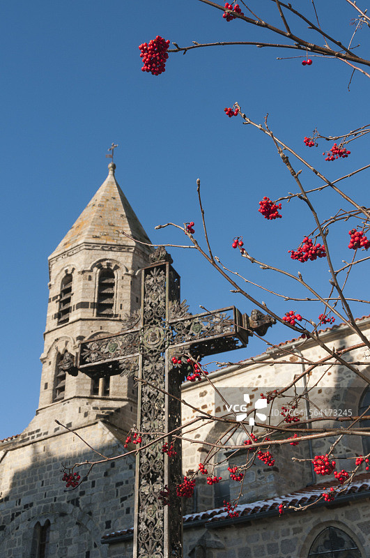 索格、教堂和十字架图片素材