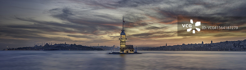 少女塔，土耳其伊斯坦布尔图片素材