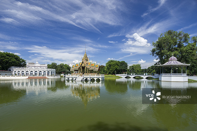 Bang Pa-In古老的宫殿，泰国图片素材
