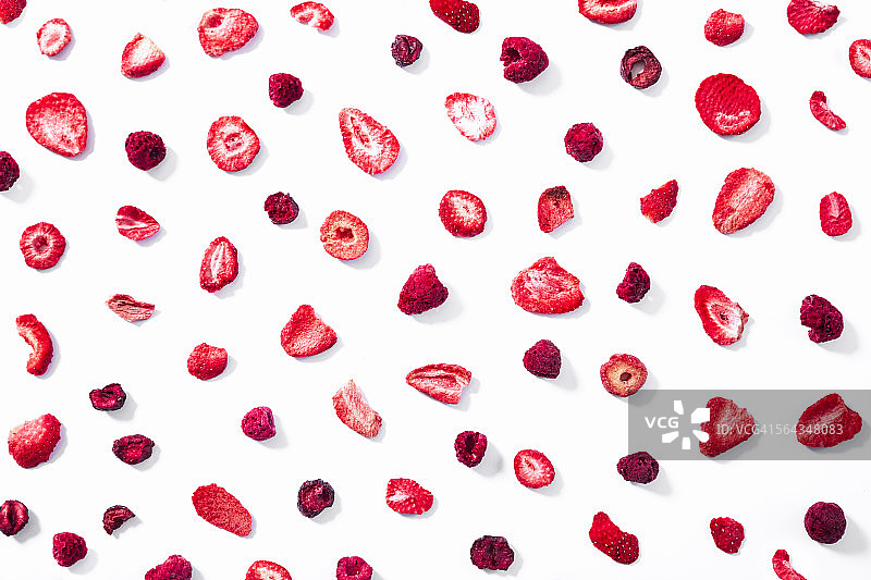 干浆果、草莓、覆盆子、樱桃图片素材