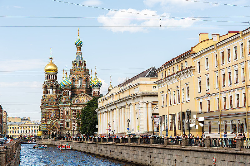 俄罗斯滴血救世主教堂图片素材