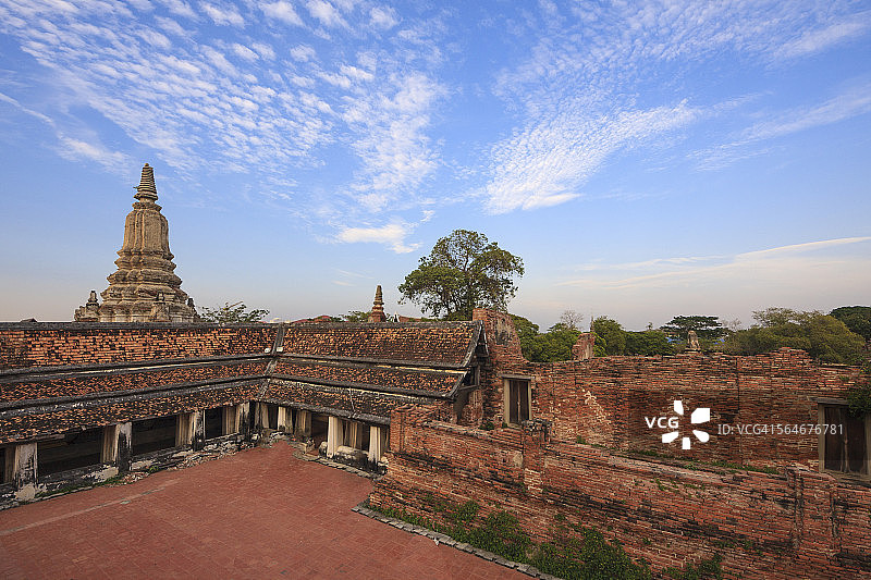泰国阿瑜陀耶菩泰沙awan寺图片素材