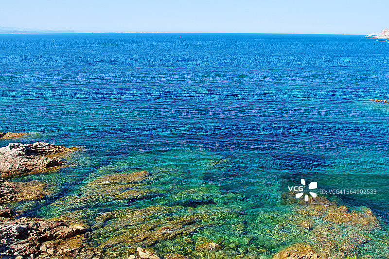 撒丁岛海岸线图片素材