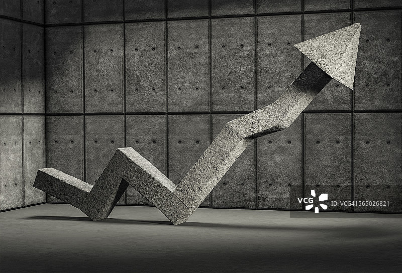 石头增长箭头图片素材