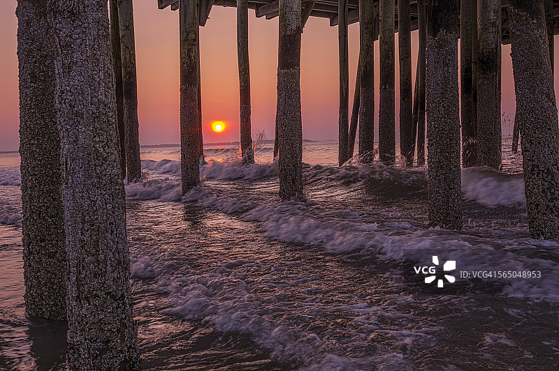 老果园海滩日出图片素材