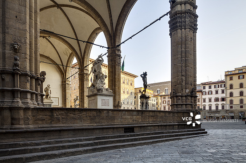 佣兵凉廊和西尼奥里亚广场图片素材