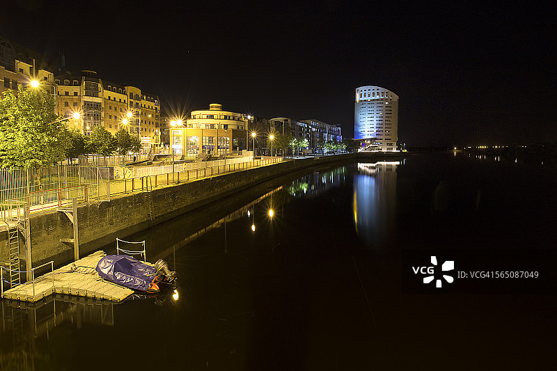 利默里克市夜景图片素材