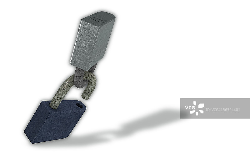 两把锁的特写镜头图片素材