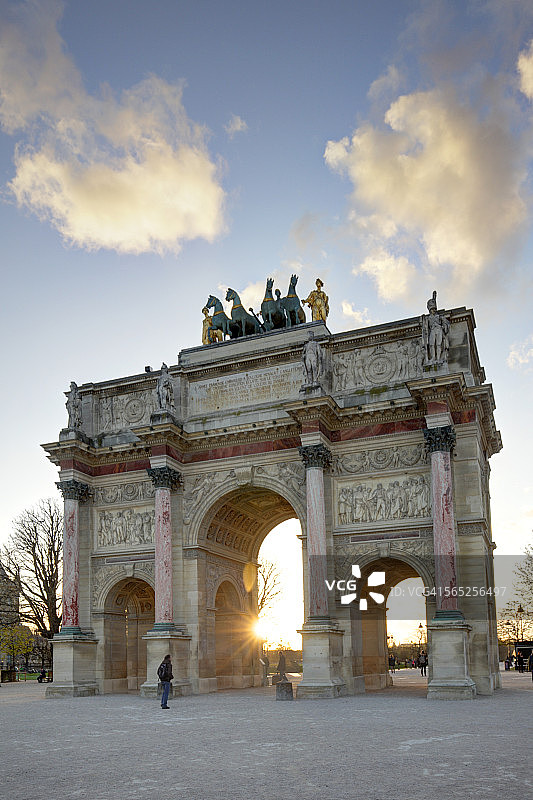 巴黎卡鲁塞尔凯旋门图片素材