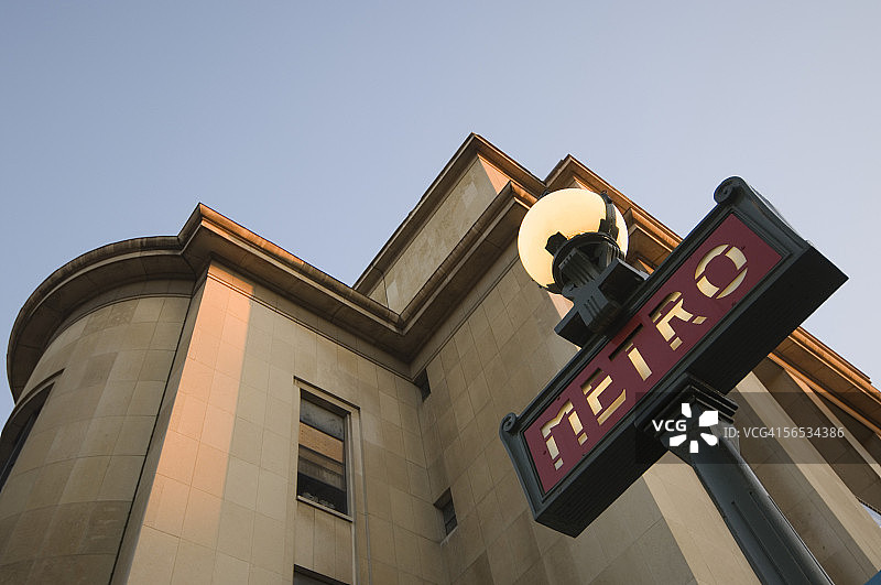 法国巴黎特罗卡德罗地铁站图片素材