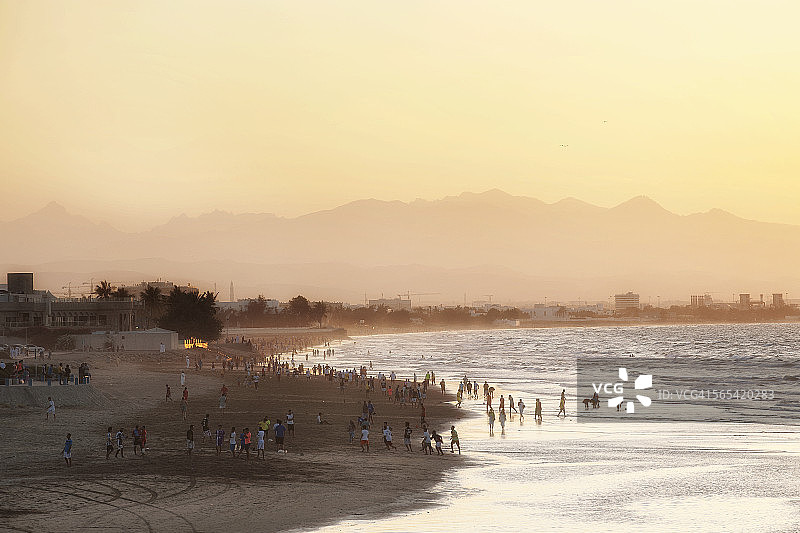 马斯喀特阿曼库尔姆海滩图片素材