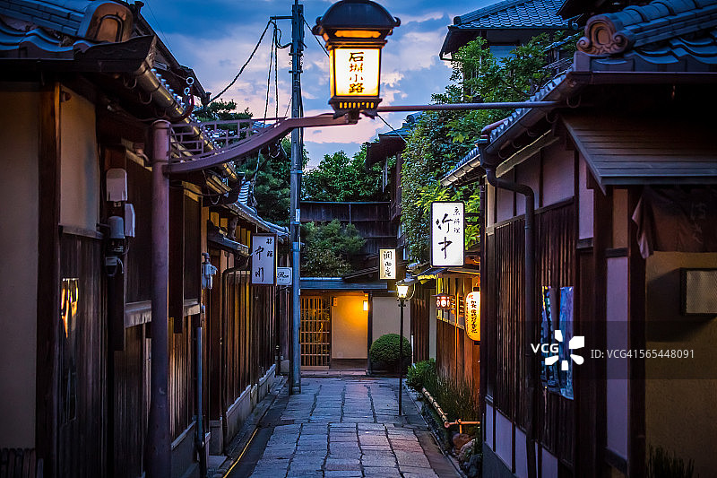 京都的狭窄街道图片素材