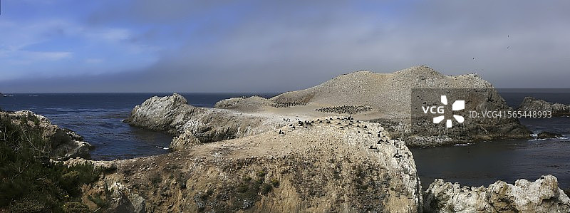 洛博斯角、太平洋岩石地貌全景图片素材
