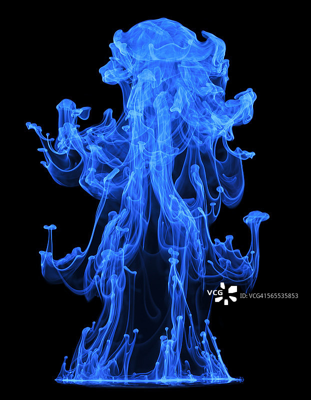 水下发光染料图片素材